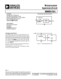 浏览型号ADM809-5SART-REEL的Datasheet PDF文件第1页