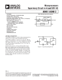 浏览型号ADM812SART-REEL的Datasheet PDF文件第1页