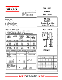 浏览型号SBL1040的Datasheet PDF文件第1页
