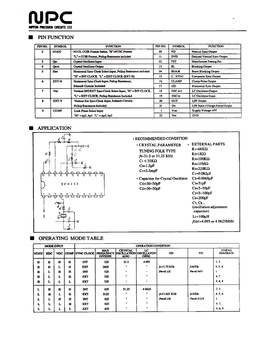 浏览型号SC6433的Datasheet PDF文件第2页