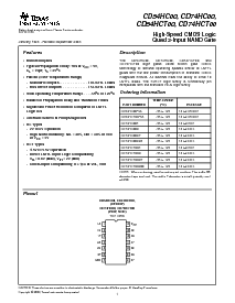 浏览型号CD74HC00E的Datasheet PDF文件第1页