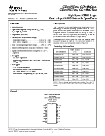 浏览型号CD74HC03M的Datasheet PDF文件第1页