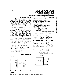 浏览型号MAX634MJA的Datasheet PDF文件第1页