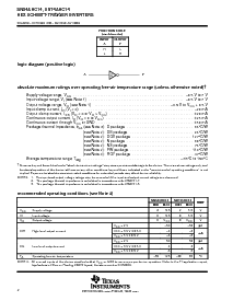 浏览型号SN74AHC14NSR的Datasheet PDF文件第2页