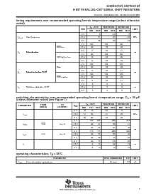浏览型号SN74HC164PWT的Datasheet PDF文件第5页