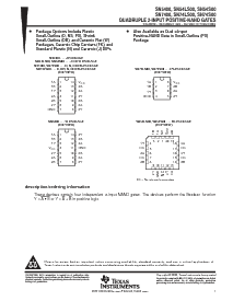 浏览型号SNJ54S00FK的Datasheet PDF文件第1页