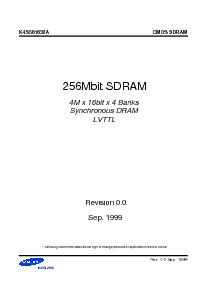 浏览型号K4S561632A的Datasheet PDF文件第1页