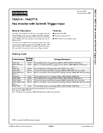 浏览型号74ACT14SCX的Datasheet PDF文件第1页