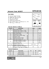 浏览型号SFU9130的Datasheet PDF文件第1页
