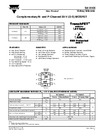 浏览型号SI1016X的Datasheet PDF文件第1页