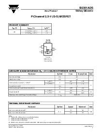 浏览型号SI2301ADS的Datasheet PDF文件第1页