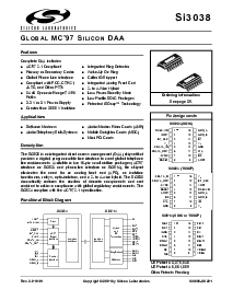 浏览型号SI3021的Datasheet PDF文件第1页