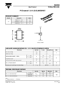 浏览型号SI3433DV的Datasheet PDF文件第1页