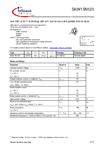浏览型号SKW15N120的Datasheet PDF文件第1页