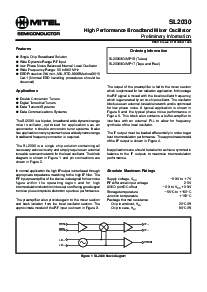 浏览型号SL2030的Datasheet PDF文件第1页