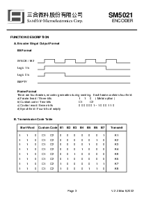 浏览型号SM5021B的Datasheet PDF文件第3页