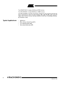 浏览型号AT89C51SND1C的Datasheet PDF文件第2页