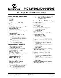 浏览型号PIC16F505I/SNG的Datasheet PDF文件第3页