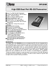 浏览型号SP2209EEY的Datasheet PDF文件第1页