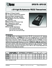 浏览型号SP211ECA的Datasheet PDF文件第1页