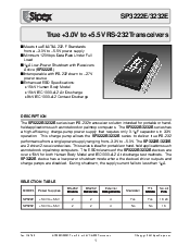 浏览型号SP3222EEA的Datasheet PDF文件第1页