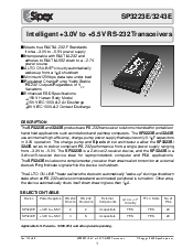 浏览型号SP3223ECA的Datasheet PDF文件第1页