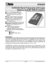 浏览型号SP3203ECY的Datasheet PDF文件第1页