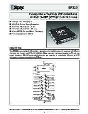 浏览型号SP320ACF的Datasheet PDF文件第1页