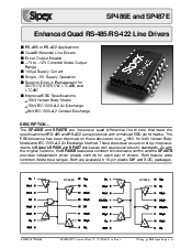 浏览型号SP487ECT的Datasheet PDF文件第1页