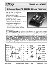 浏览型号SP488ECP的Datasheet PDF文件第1页