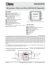 浏览型号SP6201EM5- 5.0的Datasheet PDF文件第1页