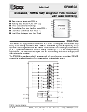 浏览型号SP8050A的Datasheet PDF文件第1页