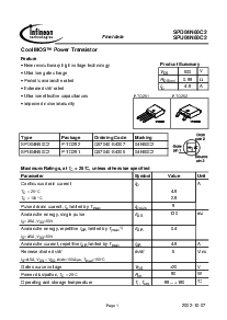 浏览型号SPD04N60C2的Datasheet PDF文件第1页