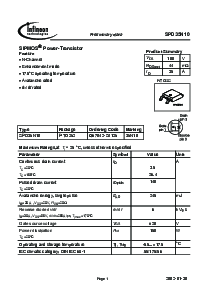 浏览型号SPD35N10的Datasheet PDF文件第1页