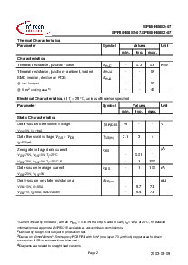 浏览型号SPI80N08S2-07的Datasheet PDF文件第2页