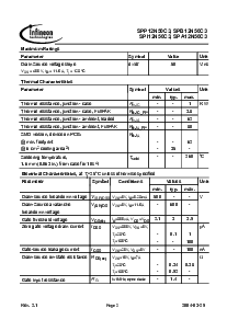 浏览型号SPI12N50C3的Datasheet PDF文件第2页