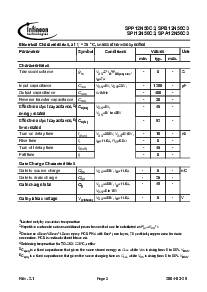浏览型号SPI12N50C3的Datasheet PDF文件第3页