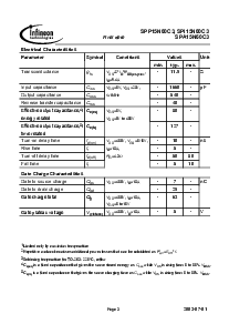 浏览型号SPI15N60C3的Datasheet PDF文件第3页