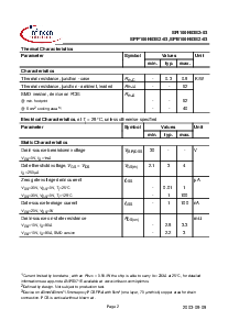 浏览型号SPI100N03S2-03的Datasheet PDF文件第2页