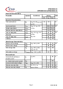 浏览型号SPI80N03S2-03的Datasheet PDF文件第3页
