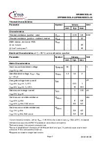 浏览型号SPI80N03S2L-04的Datasheet PDF文件第2页