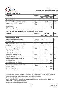 浏览型号SPI80N03S2L-06的Datasheet PDF文件第2页