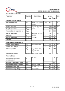 浏览型号SPI80N04S2-H4的Datasheet PDF文件第3页