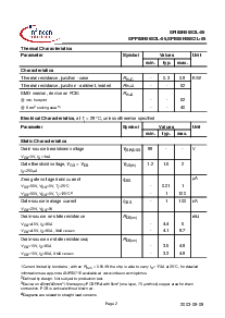 浏览型号SPI80N06S2L-05的Datasheet PDF文件第2页