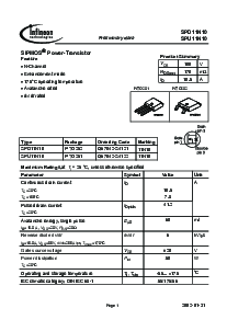 浏览型号SPU11N10的Datasheet PDF文件第1页