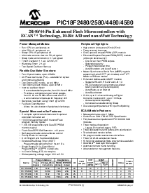 浏览型号PIC18F2580I/SPSQTP的Datasheet PDF文件第3页