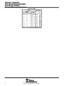 浏览型号SN74HC251NSRE4的Datasheet PDF文件第2页