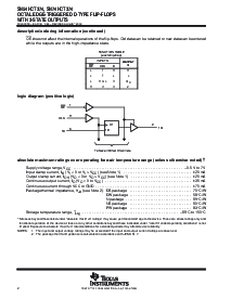 浏览型号SN74HCT374NSRE4的Datasheet PDF文件第2页