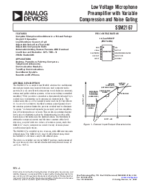 浏览型号SSM2167-1RM-Reel的Datasheet PDF文件第1页