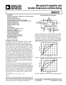 浏览型号SSM2165的Datasheet PDF文件第1页